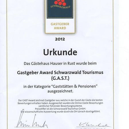 Gaestehaus Hauser Rust Kültér fotó